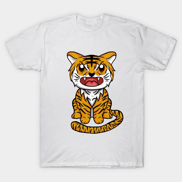 Kawaii Tiger T-Shirt by Sweet Kawaii